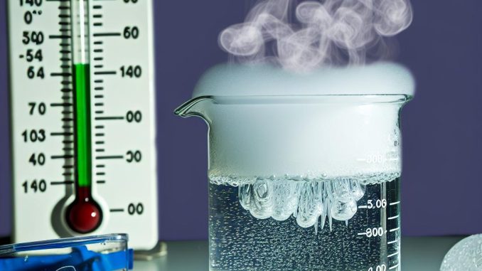 How Water Can Boil and Freeze at the Same Time